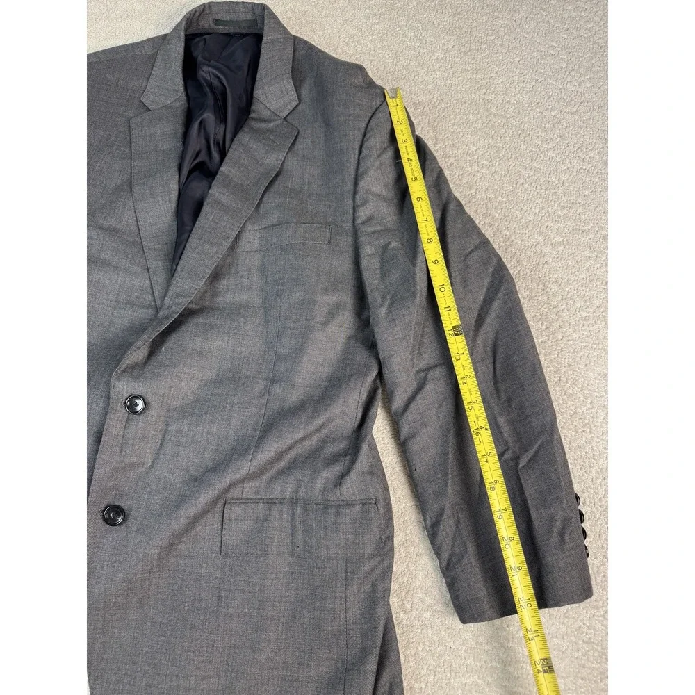 J Crew Ludlow Blazer Mens‎ 46R Gray Wool Two Button Sport Coat Tollegno Italy